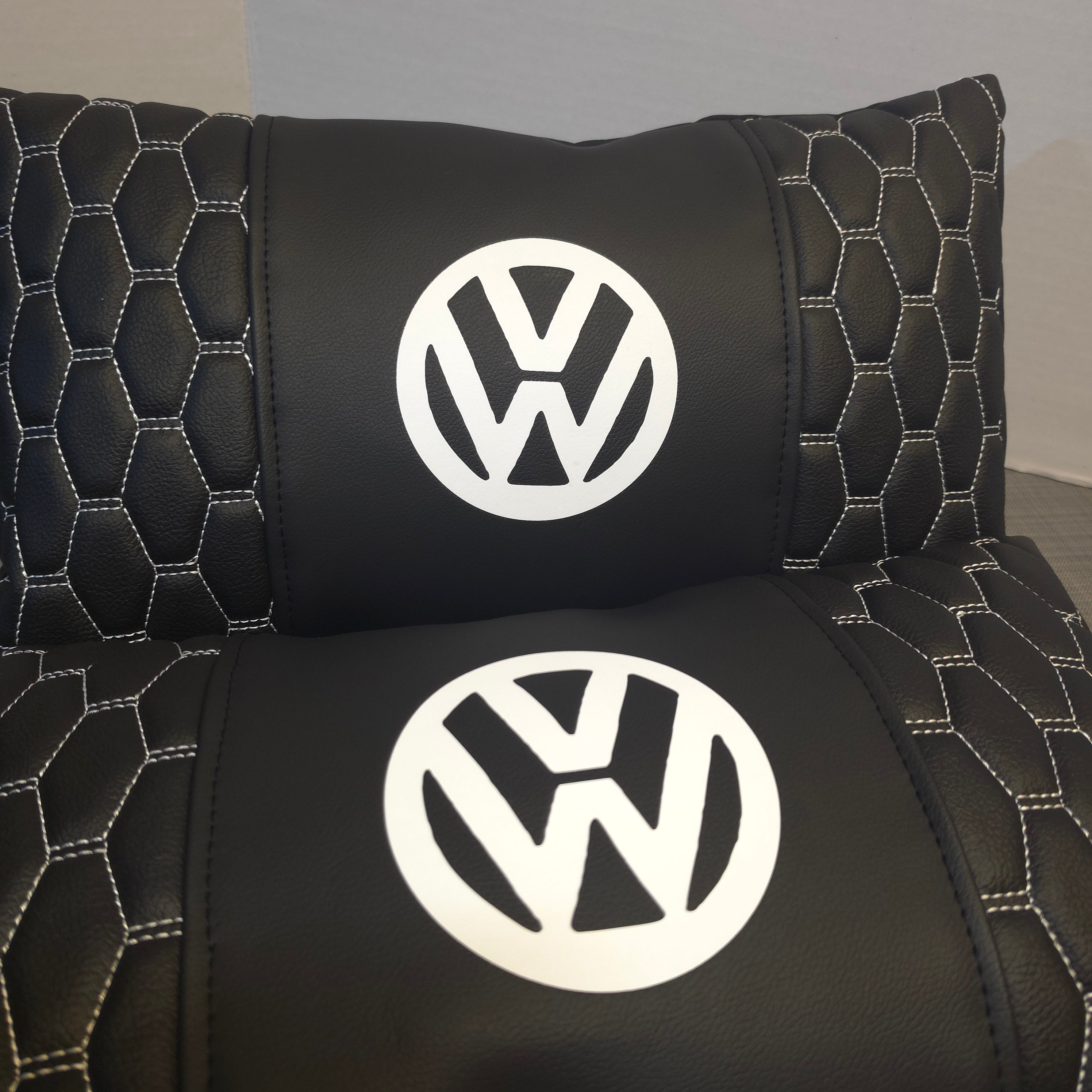 Luxury Black Campervan Cushion Cover with Logo