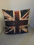 Union Jack retro style cushion design / 40x40 cushion cover only - Cushions Galore